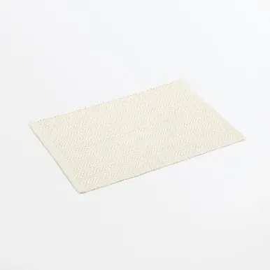 Handwoven Mat - Beige, Organic Cotton by Muji