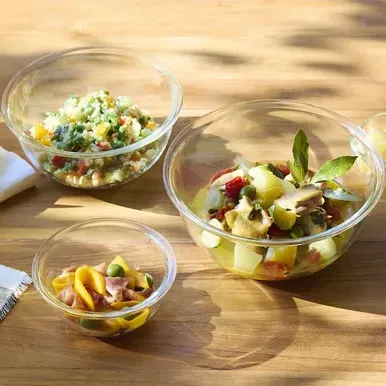 Heat-Resistant Glass Bowl 580ml - Clear, Glass by Muji, alternate view