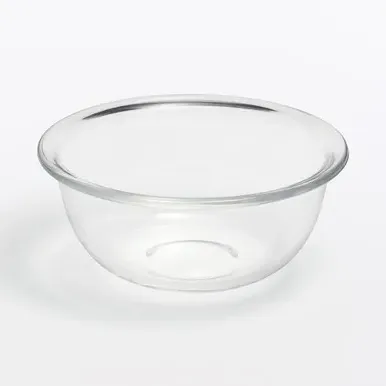 Heat-Resistant Glass Bowl 580ml - Clear, Glass by Muji