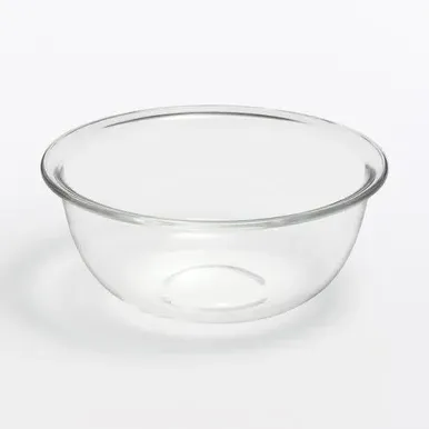 Heat-Resistant Glass Bowl 970ml - Clear, Glass by Muji