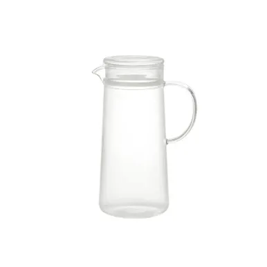 Heatproof Glass Pot 1L with Lid and Spout - Transparent by Muji