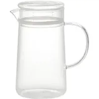 Heatproof Glass Pot 700ml with Lid and Spout - Transparent by Muji, image 3