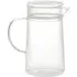 Heatproof Glass Pot 700ml with Lid and Spout - Transparent by Muji, image 4