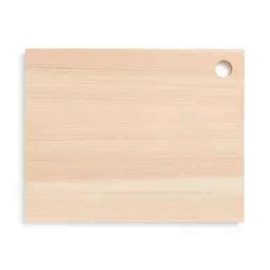 Small Chopping Board with Hanging Hole - Natural, Hinoki Wood product