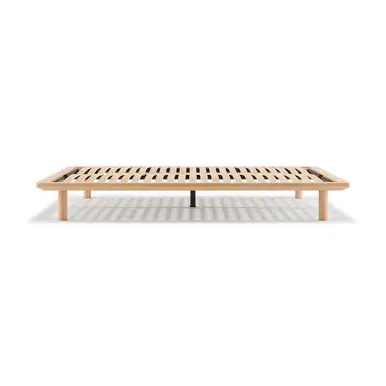 Large Double Platform Bed Frame - Oak product