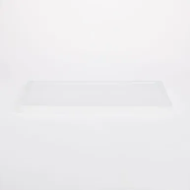 PP Open Storage Box Lid 37x50.5cm - Clear, Polypropylene by Muji, alternate view