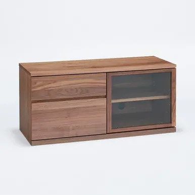 Medium TV Unit with Storage - Walnut Veneer product