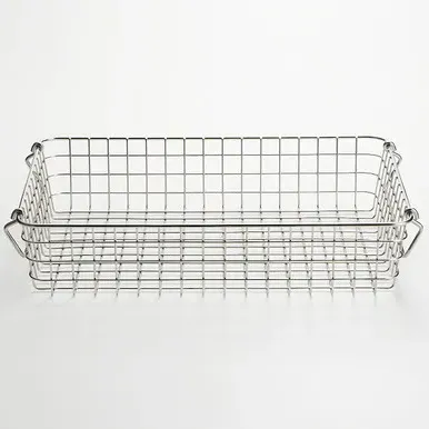 Wire Storage Basket with Handles - Stainless Steel by Muji, image 2