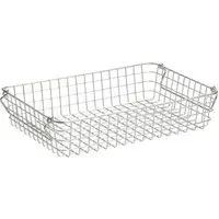 Wire Storage Basket with Handles - Stainless Steel by Muji, image 3