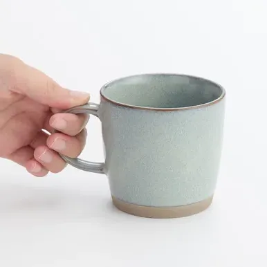 Mino Ware Coffee Mug - Blue Grey by Muji, image 2