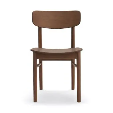 MUJI Round Leg Chair - Brown Oak product