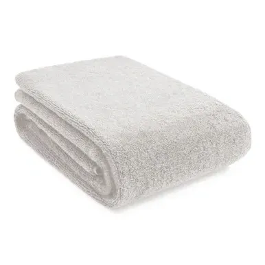 Organic Cotton Low-Twist Bath Sheet - Grey by Muji