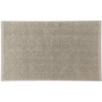 Organic Cotton Pile Bath Mat Zigzag - Green by Muji, image 3