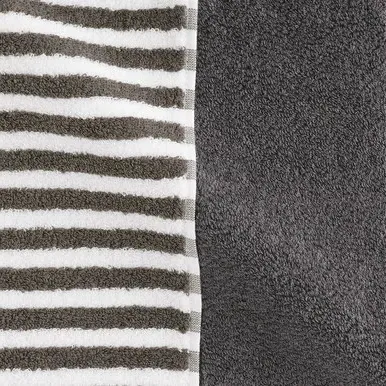 Organic Cotton Soft Towelling Slim Handkerchief Pack of 2 - Charcoal Grey alternate view