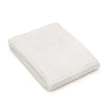 Organic Cotton Waffle Face Towel - Blue product