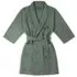Organic Waffle Cotton Dressing Gown L-XL - Green by Muji, image 4