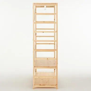 Pine Shelving Unit with Clothes Rail - Pine by Muji, alternate view