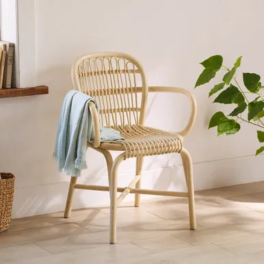 Rattan Armchair - Black by Muji, image 2