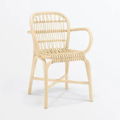 Rattan Armchair - Black by Muji