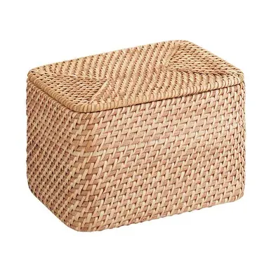 Rattan Basket with Lid - Natural, Rattan product