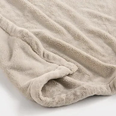 Recycled Warm Fibre Extra-Warm Queen Blanket - Dark Grey by Muji, image 2
