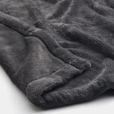 Recycled Warm Fibre Extra-Warm Single Blanket - Light Beige by Muji, alternate view