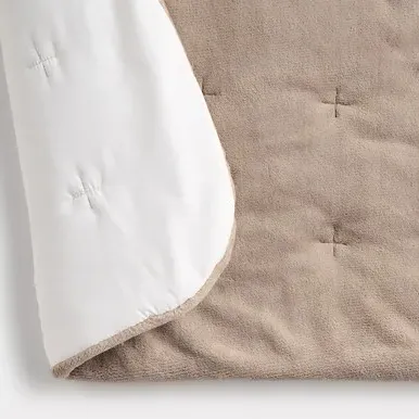 Recycled Warm Fibre Quilted Rug - Beige, Polyester by Muji, image 2