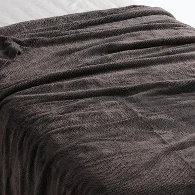 Recycled Warm Fibre Single Blanket - Ivory, Recycled Polyester by Muji