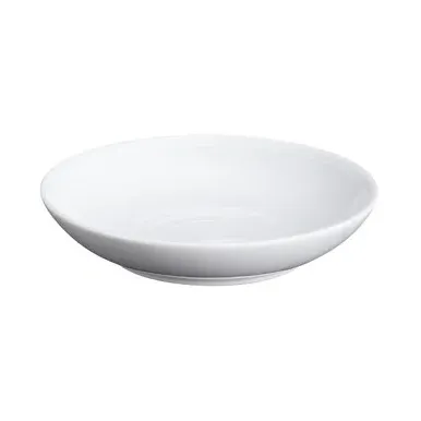 Hakuji Small Plate with Rib Effect - White, Porcelain product