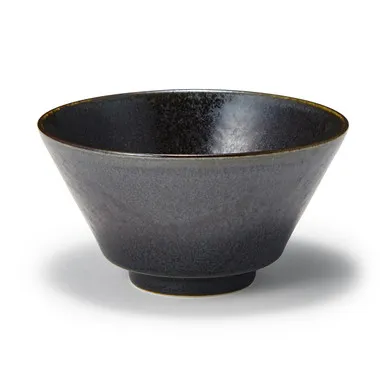 Mino Ware Rice Bowl - Black Glaze product