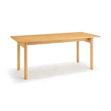 Rubberwood Rectangular Large Dining Table - Rubberwood product