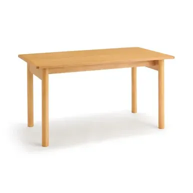 Rubberwood Rectangular Medium Dining Table - Veneer product