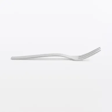 Small Straight Handle Fork - Silver, Stainless Steel alternate view