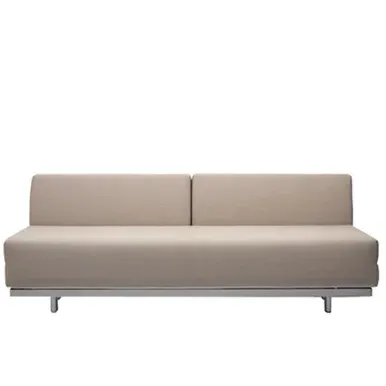 Double Futon Sofa Bed - Beige, Cotton alternate view