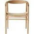 Solid Oak Dining Armchair with Paper Cord Seat - Oak by Muji, image 4