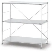 Stainless Steel 3-Tier Shelving Unit - Width 86cm by Muji, image 3