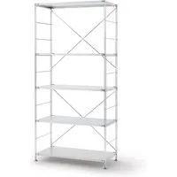 Stainless Steel 5-Tier Shelving Unit - Hairline Finish by Muji, image 3