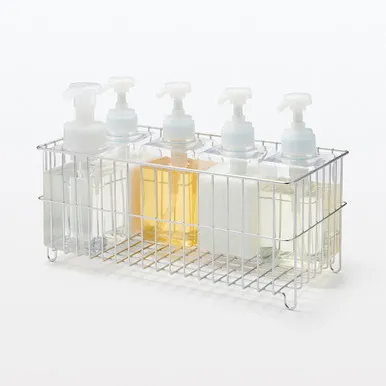 Stainless Steel Large Bottle Rack - Silver, Steel by Muji, image 2