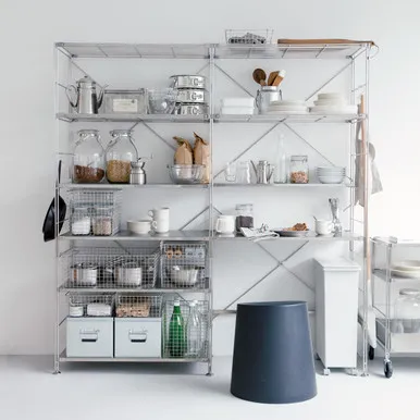 Stainless Steel Shelving Unit Additional Side Frame alternate view
