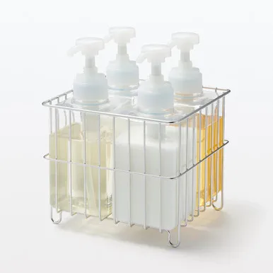 Stainless Steel Square Bottle Rack - Small by Muji, image 2