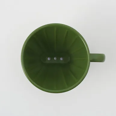 Stoneware Coffee Dripper - Green alternate view