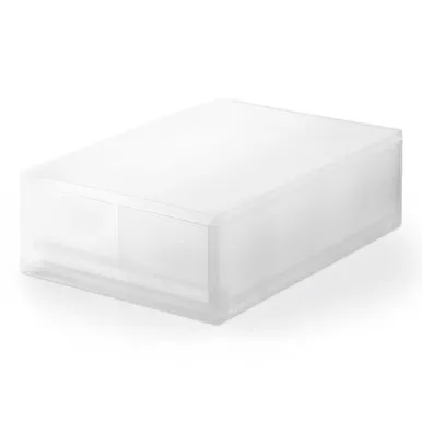 Translucent Stackable 2 Drawer Storage Unit - Clear by Muji