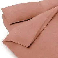 Washed Cotton Queen Duvet Cover - Light Grey by Muji, image 3