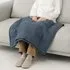 Washed Cotton Quilted Check Throw - Yellow by Muji, image 4