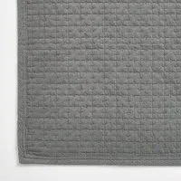 Washed Organic Cotton Quilted Rug - Brown by Muji, image 3