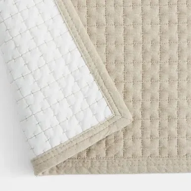Washed Organic Cotton Quilted Rug - Grey by Muji, image 2