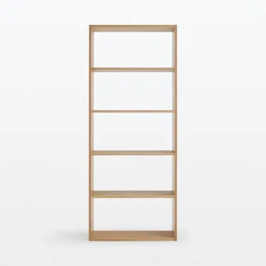 Oak 5-Tier Shelving Unit - Oak Veneer alternate view