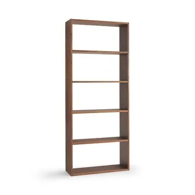 Walnut Cube Shelving Unit 5-Tier - Walnut Veneer product