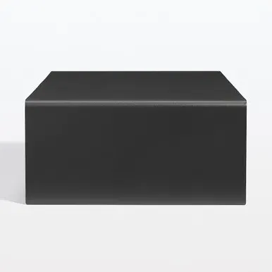 Wide Steel Monitor Stand with 2 Drawers - Steel by Muji, image 2