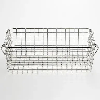 Wire Storage Basket with Handles - Stainless Steel by Muji, image 2